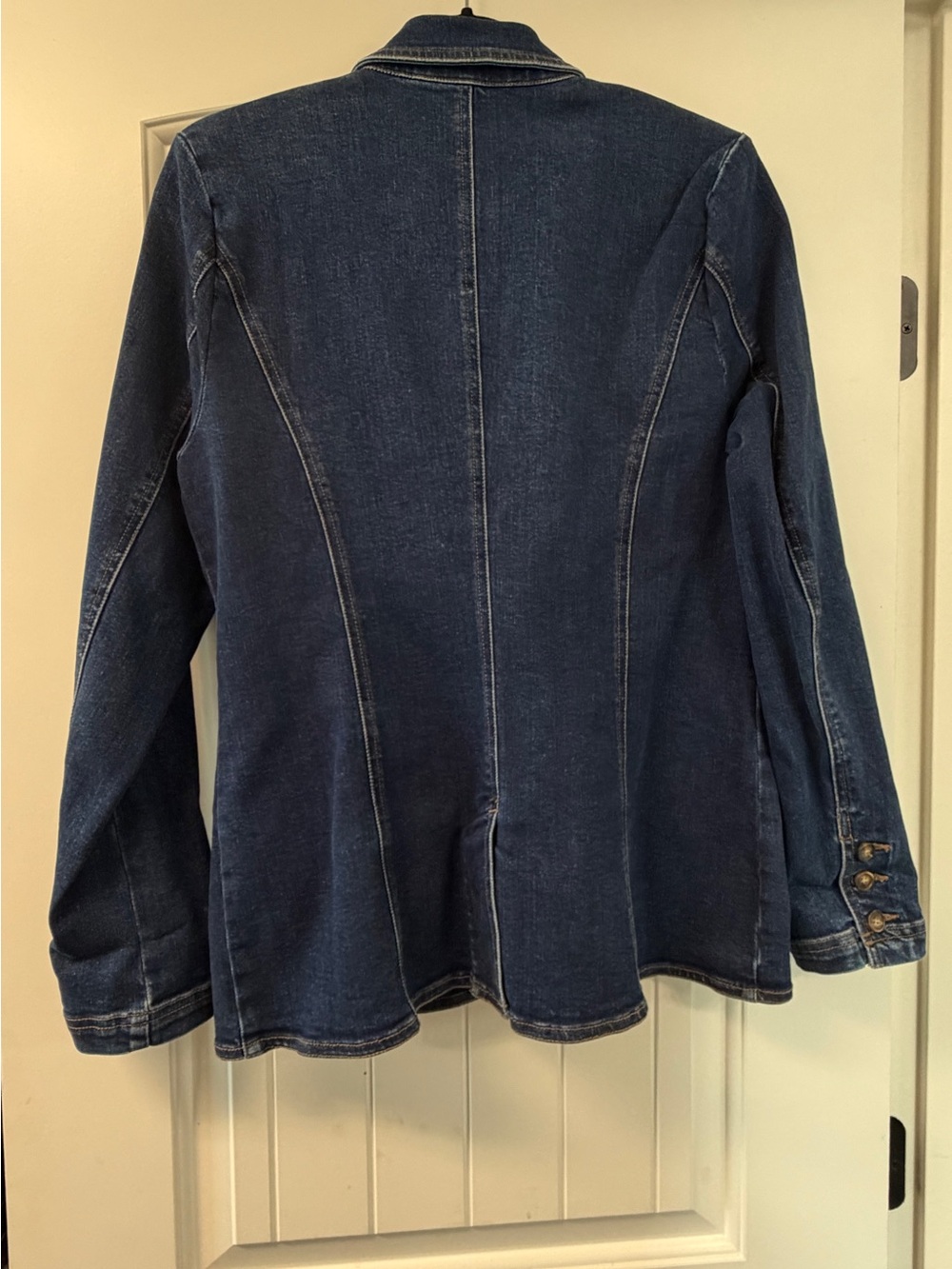 Evereve Indigo Denim Blazer Jacket - Picture 2 of 3